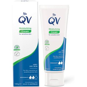 تصویر کرم مرطوب کننده تیوپی و پمپی کیو وی QV مدل Moisturising 