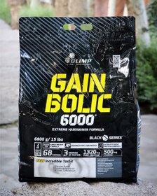 تصویر مکمل گین بولیک 6000 الیمپ طعم شکلاتی وزن ۶۸۰۰ گرم 