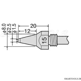 تصویر نوک قلع کش گات مدل GOOT TP-100N-15 