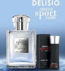 تصویر ادو پرفیوم مردانه دلیسیو Delisio مدل ARMANI Sport code 