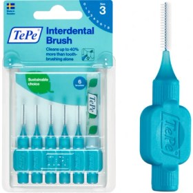 تصویر مسواك بین دندانی نارنجی سایز 1 بسته 6عددی تپه Tepe Orginal Size 1 Interdental Brush