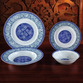 تصویر سرویس چینی زرین 6 نفره غذاخوری اصفهان (28 پارچه) Zarin Iran ItaliaF Esfahan 28 Pieces Porcelain Dinnerware Set