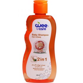تصویر شامپو سر و بدن وی کر جوانه گندم و آلوئه ورا 230 میلی لیتر Wee Care Baby Shampoo 2 in 1 Wheat Grem Extract 230 ml