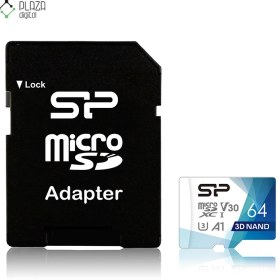 تصویر کارت حافظه microSDXC سیلیکون پاور مدل Superior Pro Colorful کلاس 10 استاندارد UHS-I U3 V30 A1 سرعت 100MBps ظرفیت 64 گیگابایت 