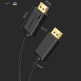 تصویر کابل Display port برند UGREEN مدل 10213/DP102 UGREEN Display port Cable Model 10213/DP102