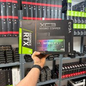 تصویر کارت گرافیک ای وی جی ای RTX 3080 Ti ظرفیت ۱۲ گیگابایت GDDR6X واترکولر حرفه‌ای 