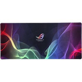 تصویر ماوس پد گیمینگ ایسوس مدل موج‌دار NU4 ابعاد 40*90 سانتی متر ASUS Wavy GAMING MOUSE PAD 40*90 CM