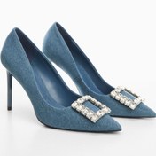 تصویر کفش های کلاسیک زنانه جین رنگ زنان MANGO 