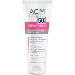 تصویر ضدآفتاب، ضد لک و روشن کننده DepiWhite. M ای سی ام [ ACM] Depiwhite.m SPF 50 protective Cream Orginal 