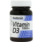 تصویر قرص ویتامین D3 هلث اید ۱۰۰۰ واحد بسته ۳۰ عددی 