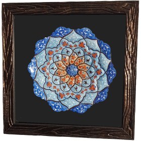 تصویر بشقاب مینا کاری 15 سانتی 