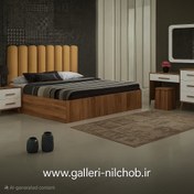 تصویر تخت خواب دو نفره مدل الوند 