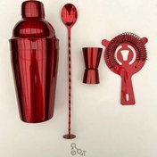 تصویر ست بار سرد قرمز (۴تیکه) 