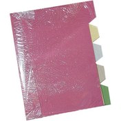 تصویر دیوایدر مقوایی سایز A5 بسته ۱۰۰ عددی رنگی 