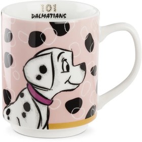 تصویر ماگ دیزنی سگ خالدار Stackable Mug 101 Dalmatians Pink ML 350 