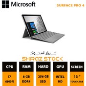 تصویر لپ تاپ استوک Microsoft Surface Pro 4 | i7-6600 U | 8GB-DDR4 | 256GB-SSDm.2 | 13"-2K-TAB_Touch ا لپ تاپ استوک مایکروسافت سورفیس پرو 4 | تاچ - تبلتی - 2K لپ تاپ استوک مایکروسافت سورفیس پرو 4 | تاچ - تبلتی - 2K