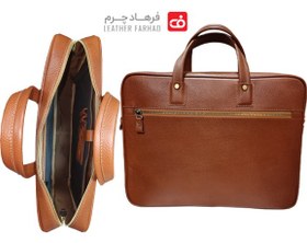 تصویر کیف اداری چرم طبیعی اسپرت کد10 