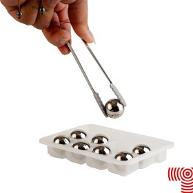 تصویر قالب یخ کروی استیل 