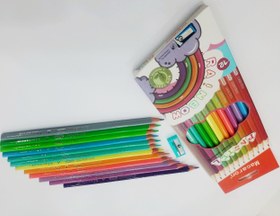 تصویر مداد رنگی 12 رنگ 
