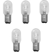 تصویر لامپ چرخ خیاطی 220 ولت 20 وات مدل T22 پایه BA15d 220V 20W BA15D T22