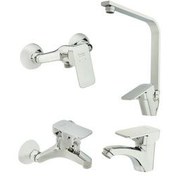 تصویر ست شیرآلات فراست پویا مدل فلت 