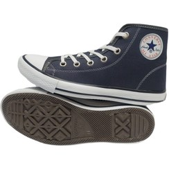 تصویر کفش ال استار ساقدار - All Star طوسی (آبی نفتی) all star shoes