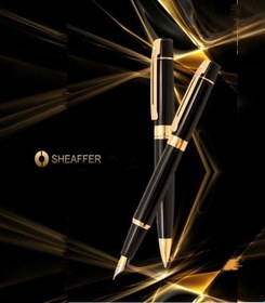 تصویر ست خودکار و خودنویس شیفر مدل 300 (مشکی گیره طلایی) Sheaffer fp-bp-black-gold-300 