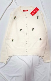 تصویر پلیور بافت وارداتی دسته گل 