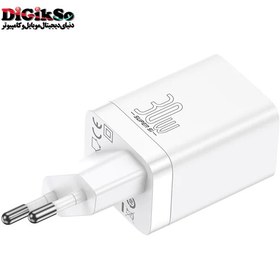 تصویر شارژر دیواری فست شارژ بیسوس مدل Super Si Pro 30W Baseus Super sipro quick charger EU CCSUPP-E01