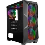 تصویر کیس کامپیوتر فاطر مدل FG-730B Mid Tower مشکی Fater FG-730B Mid Tower Black Computer Case