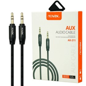 تصویر کابل Novax AX-211 AUX 1.8m ا Novax AX-211 AUX 1.8m Cable Novax AX-211 AUX 1.8m Cable