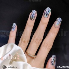 تصویر استیکر کاشت ناخن_کد NG200106 gel nail sticker_NG200106