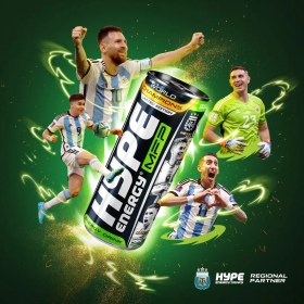 تصویر نوشابه انرژی زا هایپ مشکی خارجی باکس 24 عددی Hype MFP Energy Drink 250 ml نوشیدنی ورزشی و انرژی زا هایپ