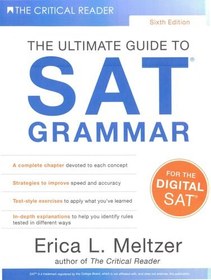 تصویر کتاب The Ultimate Guide to SAT Grammar by Erica Meltzer بانک سوالات IMAT منبعی کامل از کلیه سوالات آزمون های سالهای قبل و سوالات هم سطح آزمون و سوالات تالیفی می باشد که موسسه آکادمی آریانا برای داوطلبان آزمون آماده کرده است.