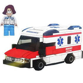 تصویر لگو بی تی آمبولانس کد 911 Lego BT ambulance code 911