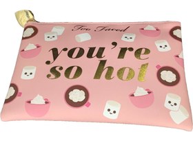 تصویر کیف لوازم آرایشی تو فیسد مدل You’re So Hot – شیک و کاربردی" "Too Faced You’re So Hot Makeup Bag – Stylish and Functional"