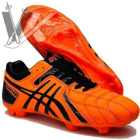 تصویر کفش فوتبال اسیکس کوپرو طرح اصلی نارنجی Asics Copero 