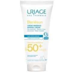 تصویر ضد افتاب بدون رنگ اوریاژ فرانسه لاین بریسان Uriage Bariesun Mineral Cream SPF50+