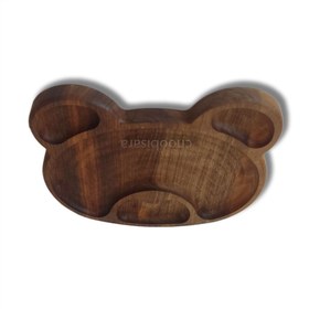 تصویر قیمت و خرید اردو خوری چوبی طرح خرس مدل T0151 - چوبی سرا 