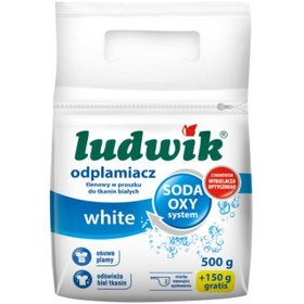 تصویر لکه بردار پودر اکسیژن سفید لهستانی لودویک e برای پارچه های سفید 650 گرم Ludwik Whit