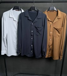 تصویر پیراهن مردانه آستین بلند ساده 