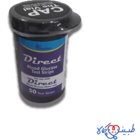 تصویر نوار تست قند خون دایرکت بسته 50 عددی DIRECT TEST STRIP 50