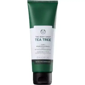 تصویر ماسک صورت 3 در 1 بریتانیایی بادی شاپ The Body Shop Tea Tree با عصاره چای سبز 125 میل 