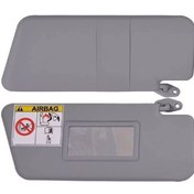 تصویر آفتابگیر چپ و راست پراید برند شاخص | رنگ کرمی و طوسی | توربوکارز 