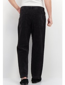 تصویر شلوار بافت‌دار مردانه فیت راحت، مشکی برند esprit Men Relaxed Fit Textured Pant, Black