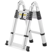 تصویر نردبان تلسکوپی دوطرفه ۵ متری 
