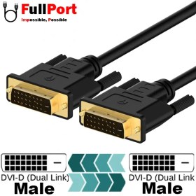 تصویر کابل تصویر DVI-D Dual Link فرانت طول 3 متر مدل FN-DCBD30 Faranet DVI-D Dual Link Cable FN-DCBD30