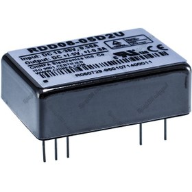 تصویر مبدل ولتاژ چینفا 800± میلی آمپر CHINFA RDD08-05D2U DC/DC IN:18-36V OUT:±5V 