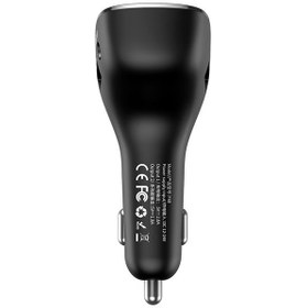 تصویر شارژر فندکی بلوتوثی بیسوس مدل استریمر CCF40-01 همراه با کابل AUX ا Baseus Streamer CCF40-01 Bluetooth MP3 Car Charger With AUX Cable Baseus Streamer CCF40-01 Bluetooth MP3 Car Charger With AUX Cable