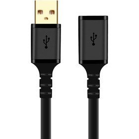 تصویر کابل افزایش طول USB2.0 کی نت پلاس مدل KP-C4014 طول 3 متر K-NET PLUS KP-C4014 USB 2.0 AM to USB 2.0 AF Extention Cable 3m